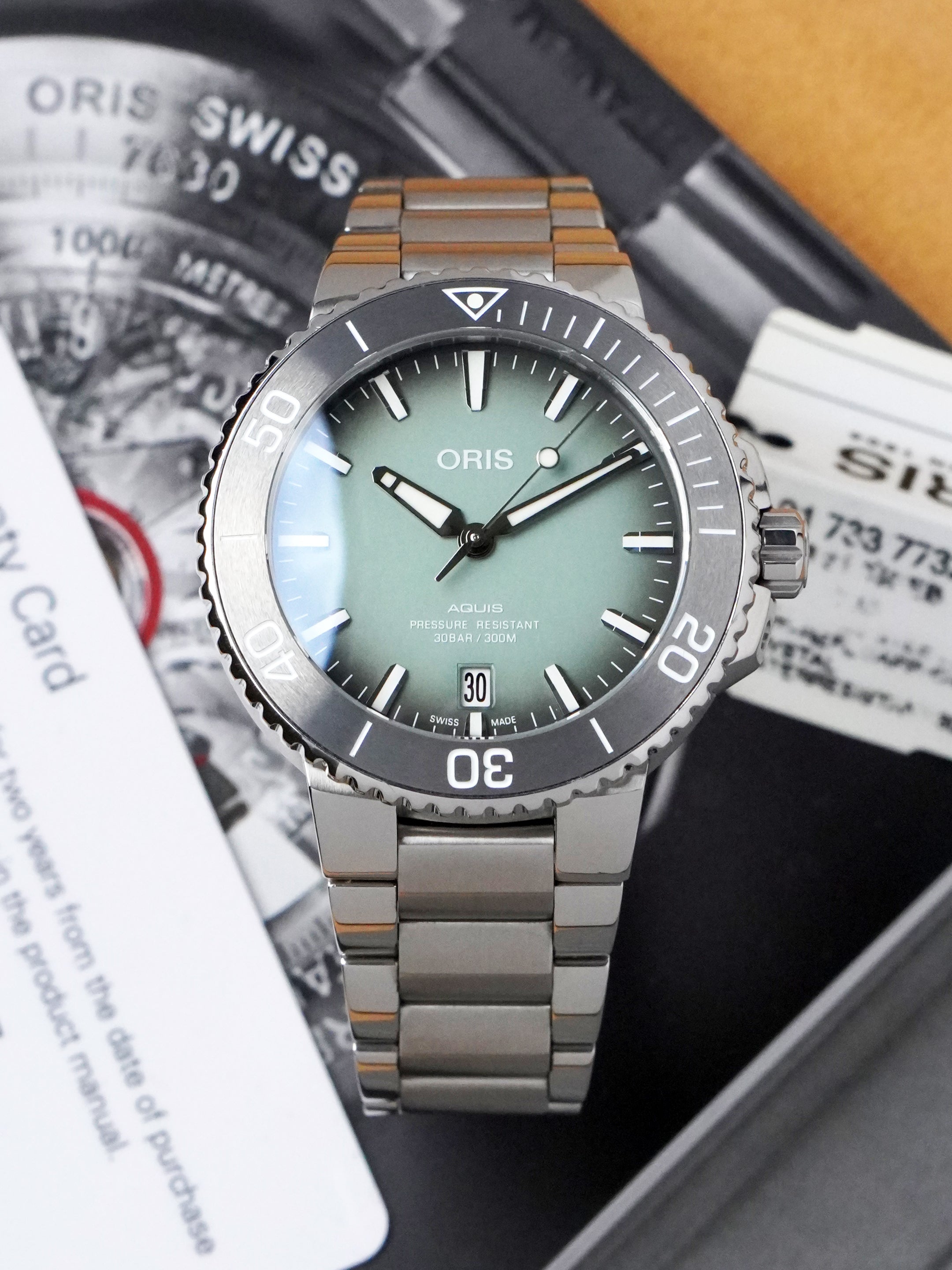 Oris Aquis Date 01 733 7732 4137-07 8 21 05PEB - Stainless Steel, Automatic, Full Set (2020)