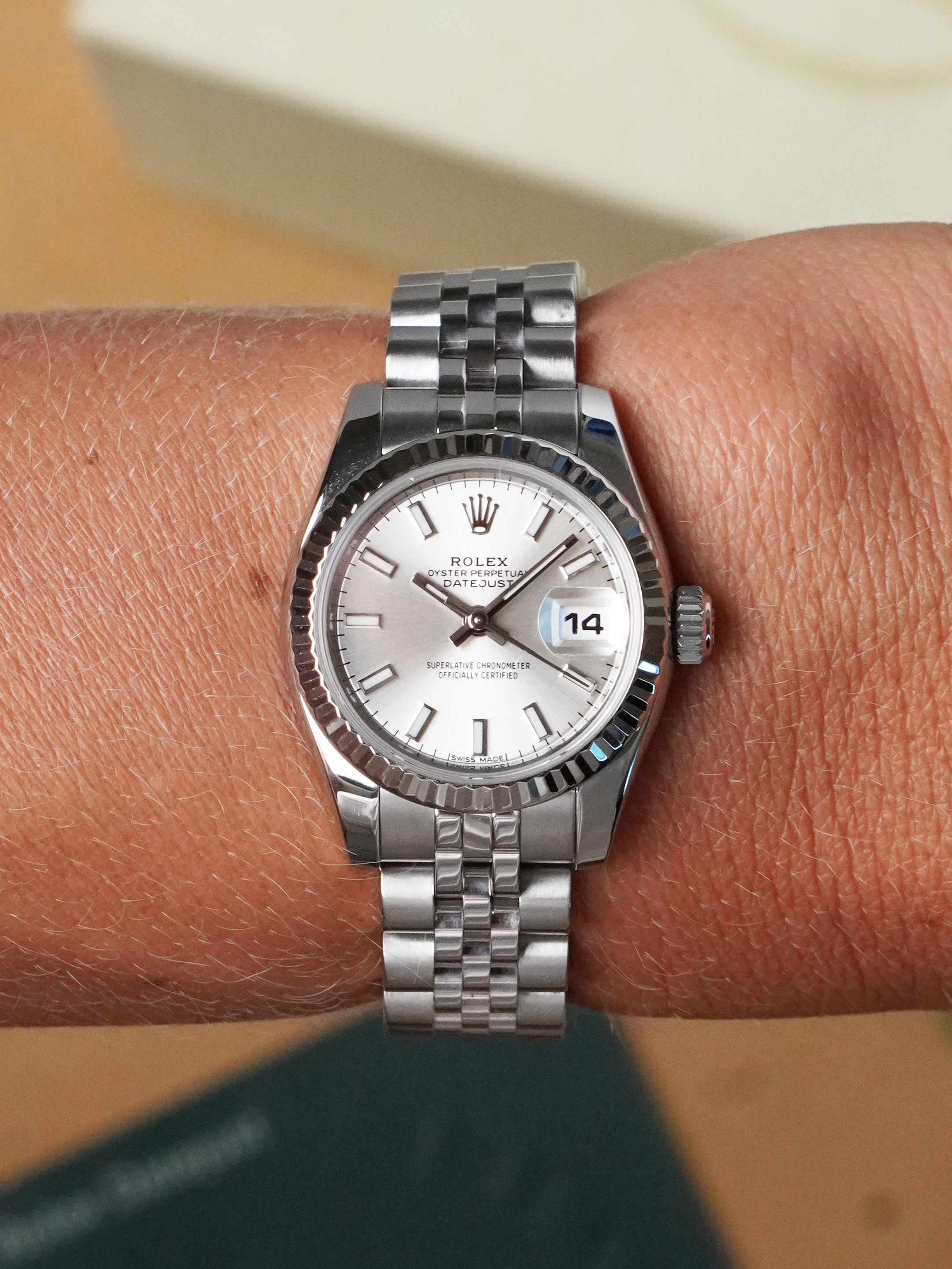 Rolex Lady-Datejust 26mm 179174 - 18k WG/Stainless Steel, Silver Dial, Automatic, Box (2005)