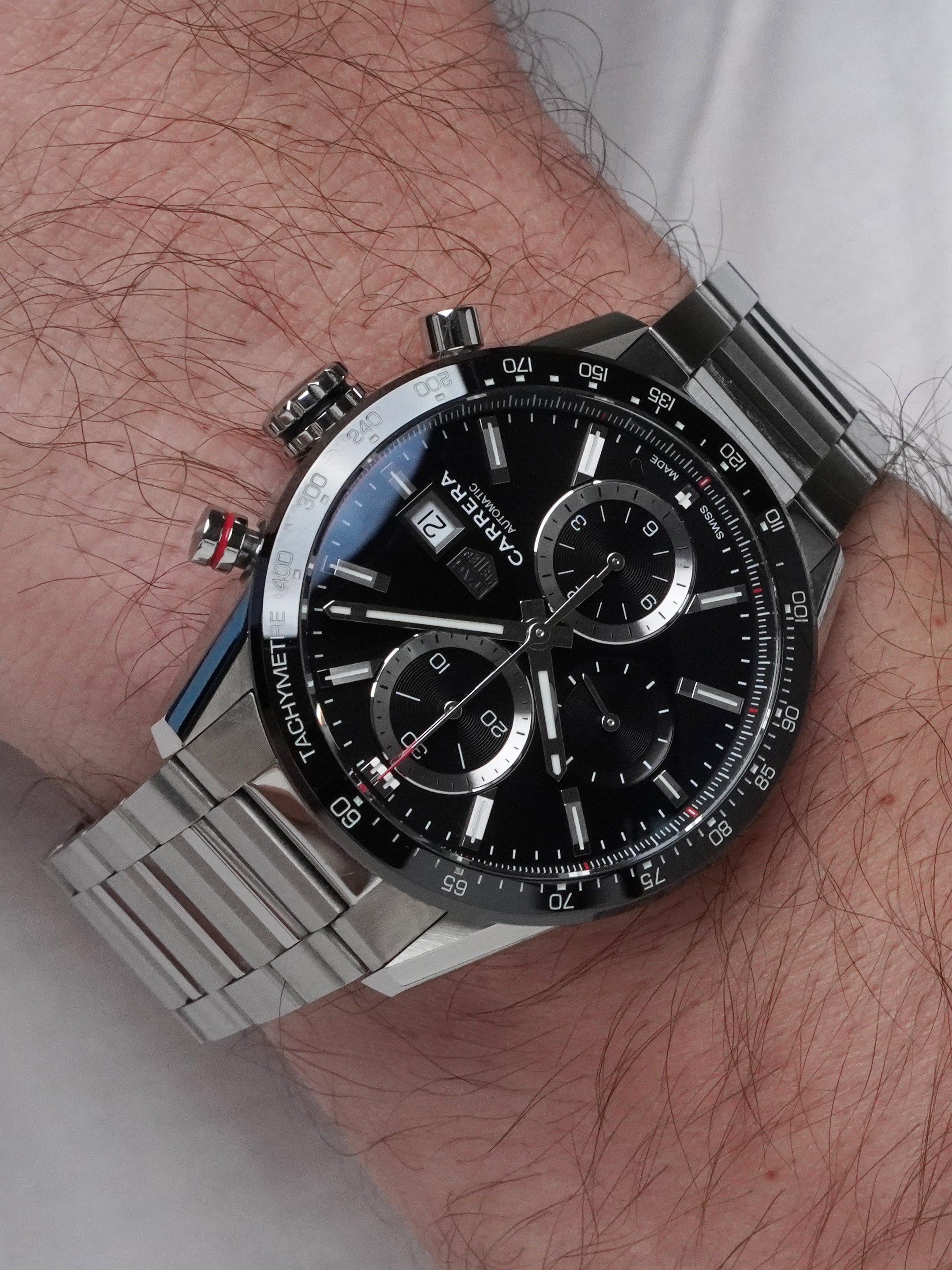 TAG Heuer Carrera Calibre 16 CBM2110.BA0651 - Stainless Steel, Black Dial, Automatic, Full Set (2024)