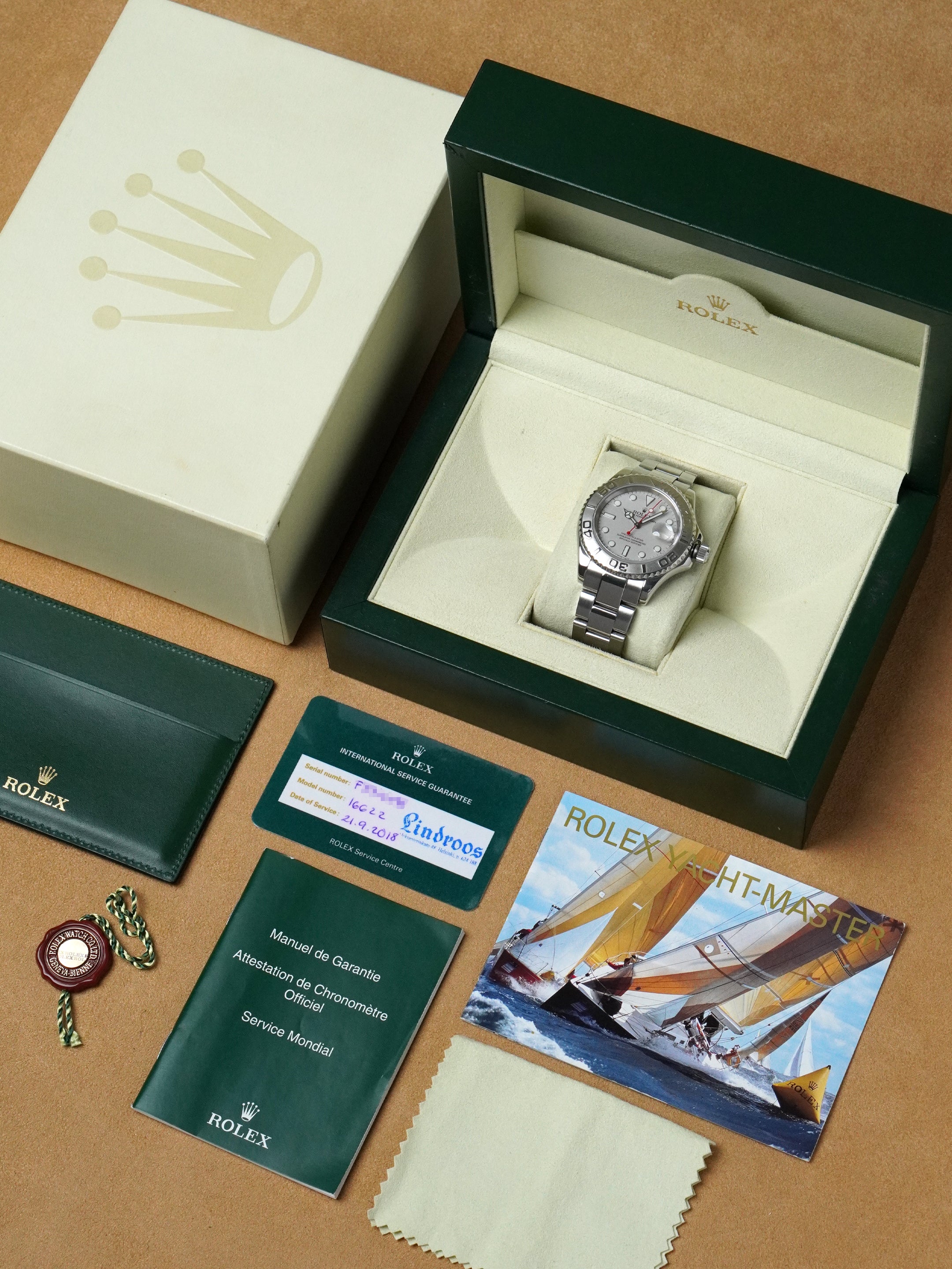 Rolex Yacht-Master 40 "Rolesium" 16622 - SS/Platinum, Platinum Dial, Automatic (2004)