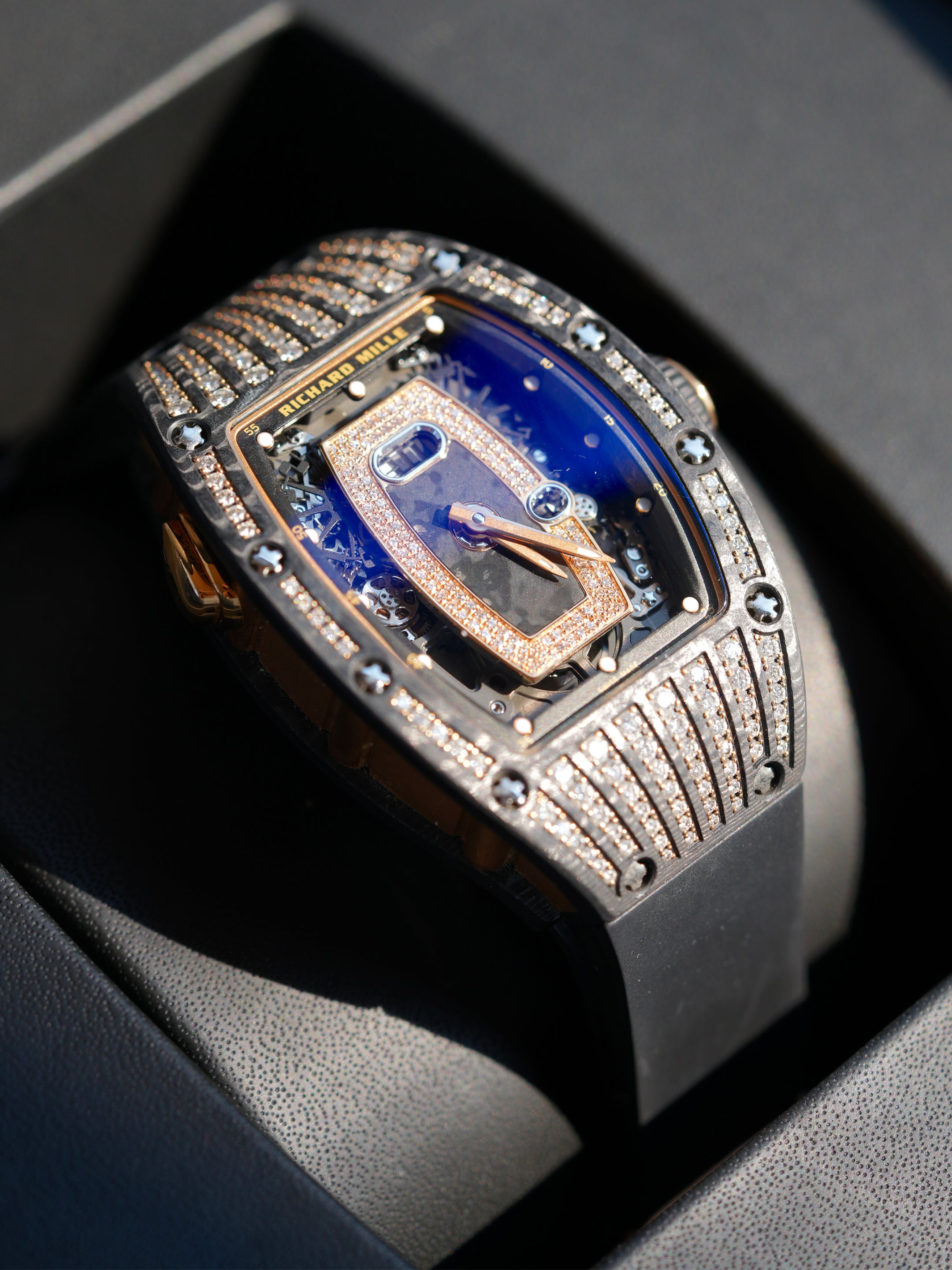 Richard Mille RM 037 RG CA TPT - 18k Rose Gold & Carbon TPT, Automatic, Full Set (2020)