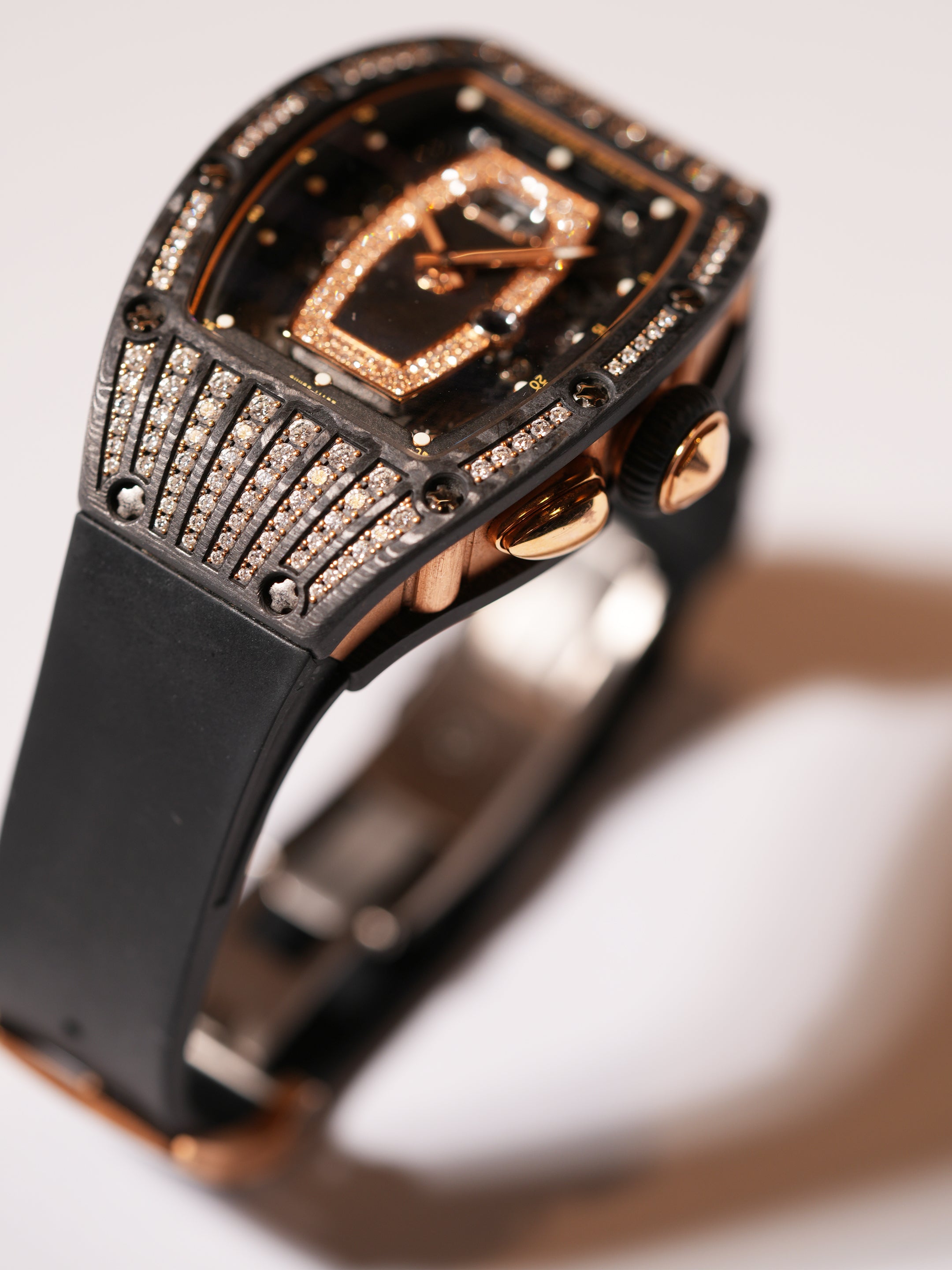 Richard Mille RM 037 RG CA TPT - 18k Rose Gold & Carbon TPT, Automatic, Full Set (2020)