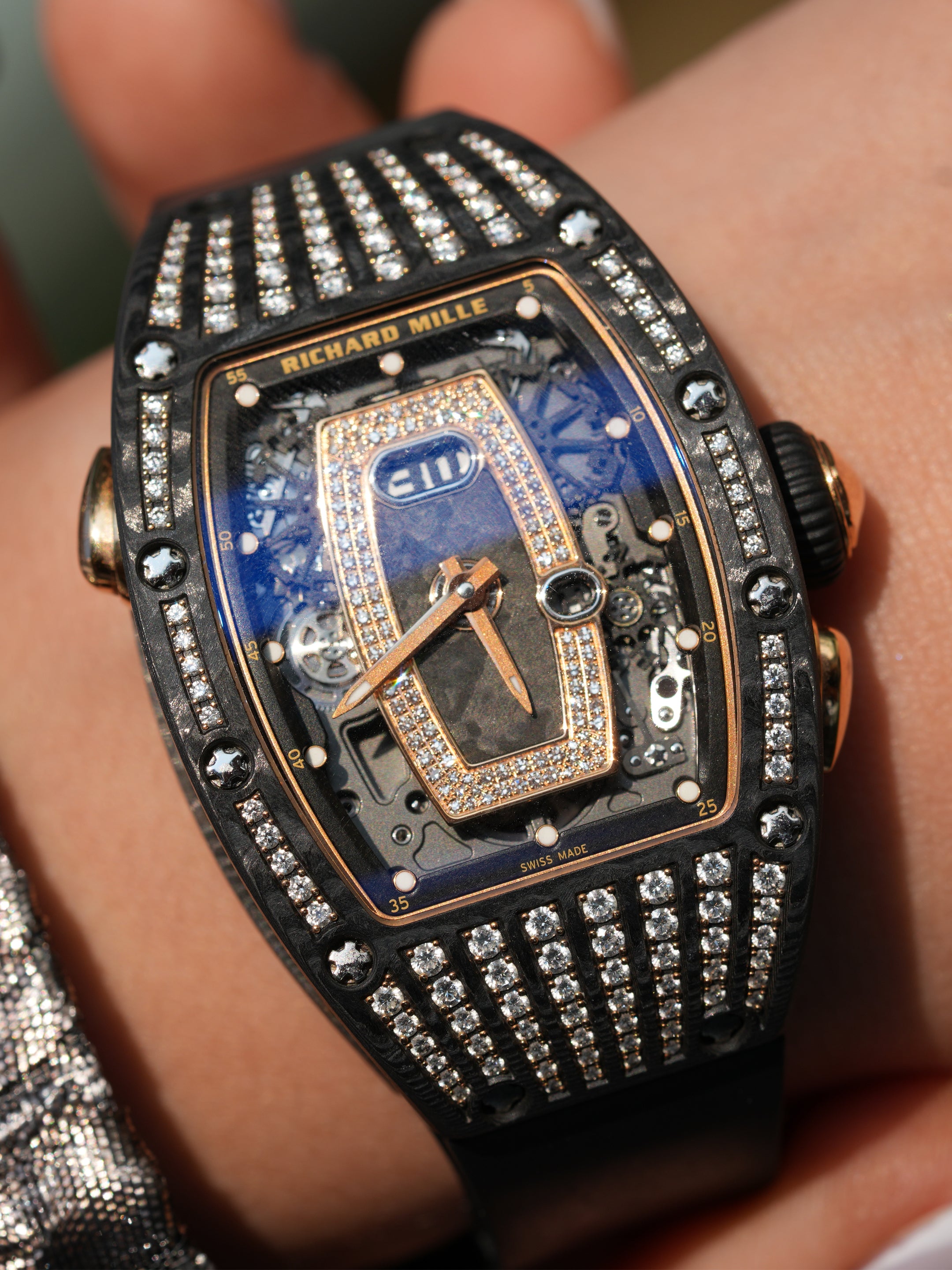 Richard Mille RM 037 RG CA TPT - 18k Rose Gold & Carbon TPT, Automatic, Full Set (2020)