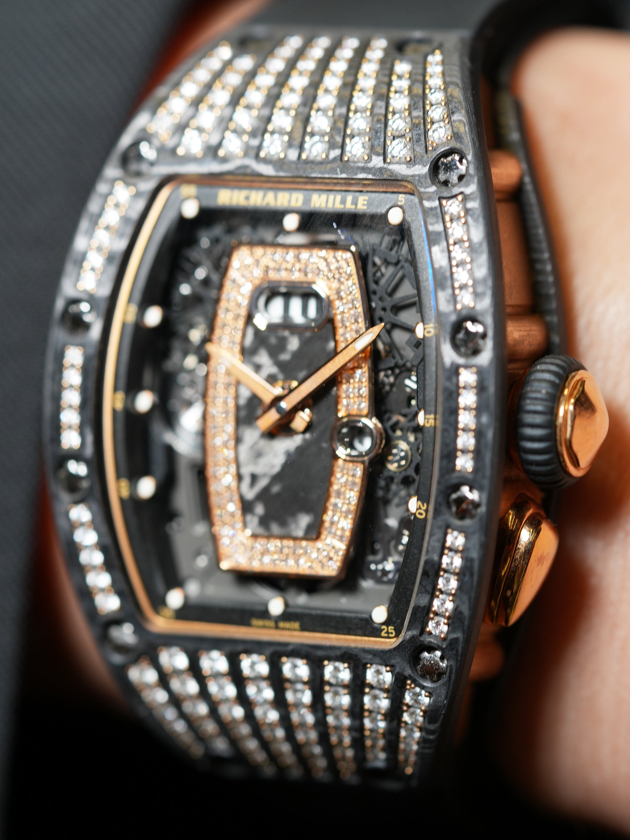 Richard Mille RM 037 RG CA TPT - 18k Rose Gold & Carbon TPT, Automatic, Full Set (2020)