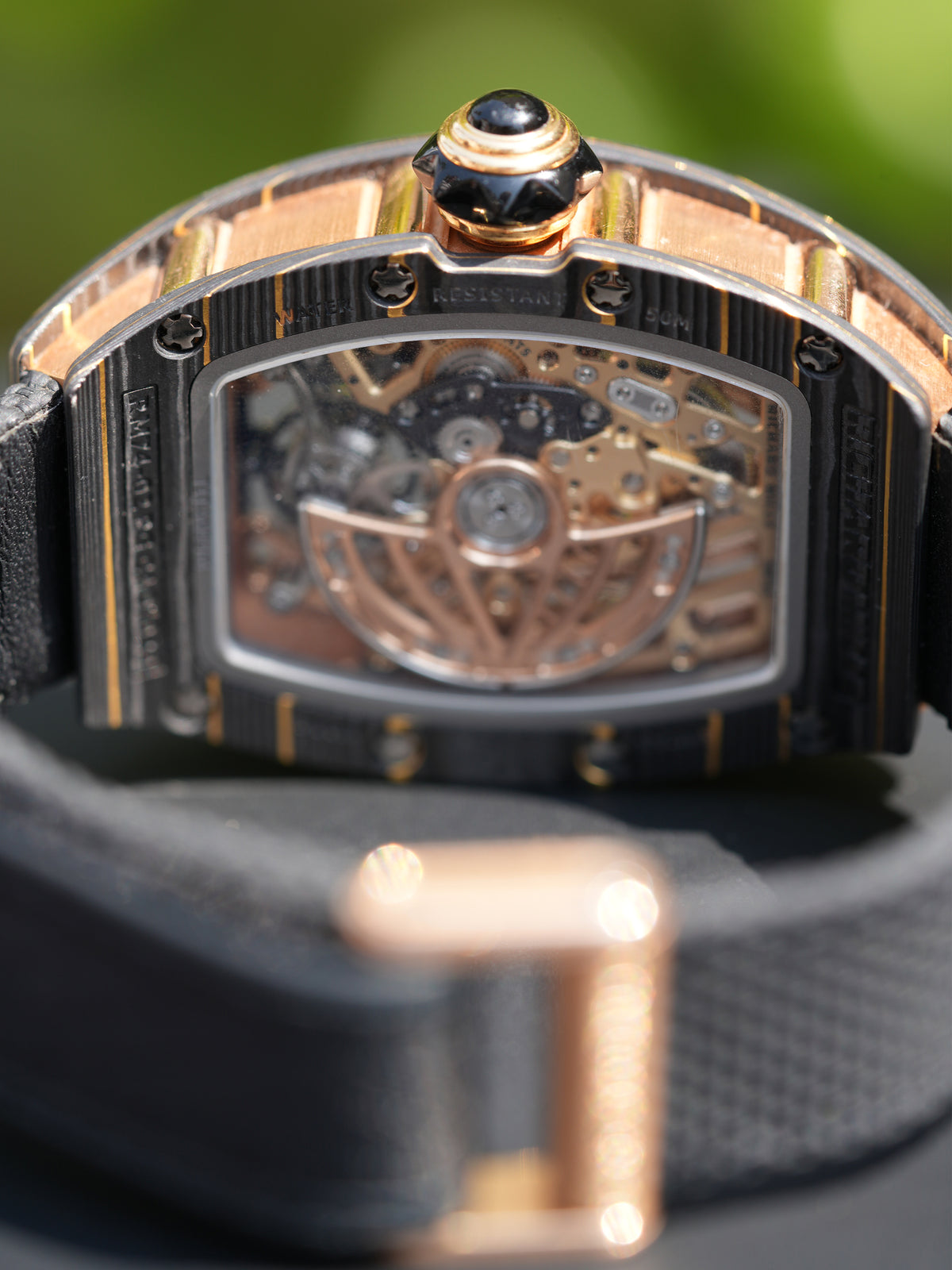 Richard Mille Automatic Tourbillon Gold Carbon TPT RM 74-02 - Watch & Box (2022*)