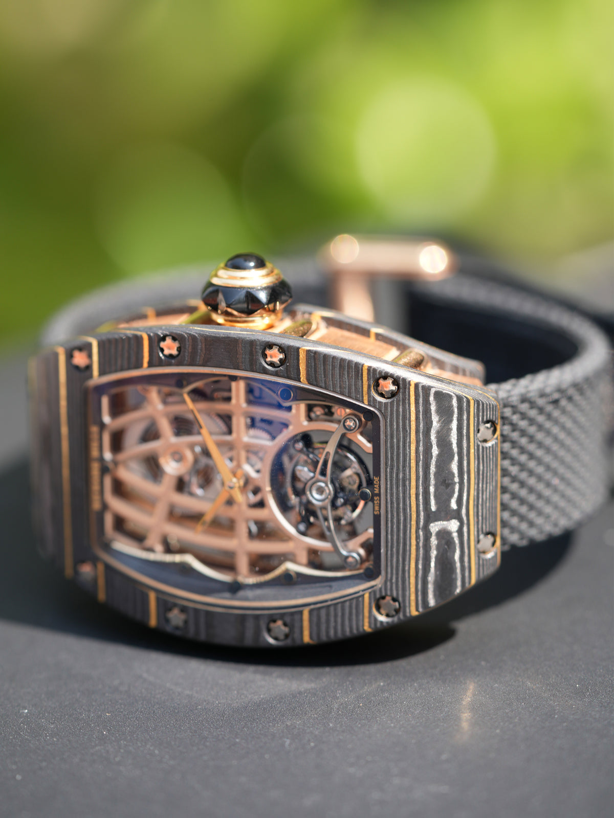 Richard Mille Automatic Tourbillon Gold Carbon TPT RM 74-02 - Watch & Box (2022*)
