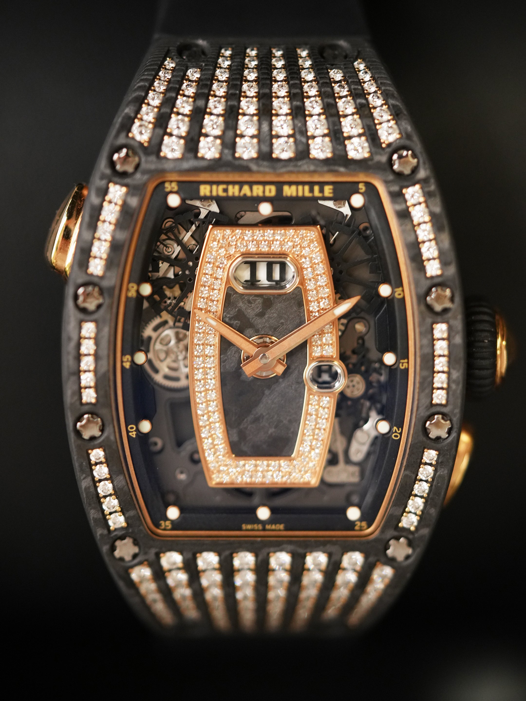 Richard Mille RM 037 RG CA TPT - 18k Rose Gold & Carbon TPT, Automatic, Full Set (2020)